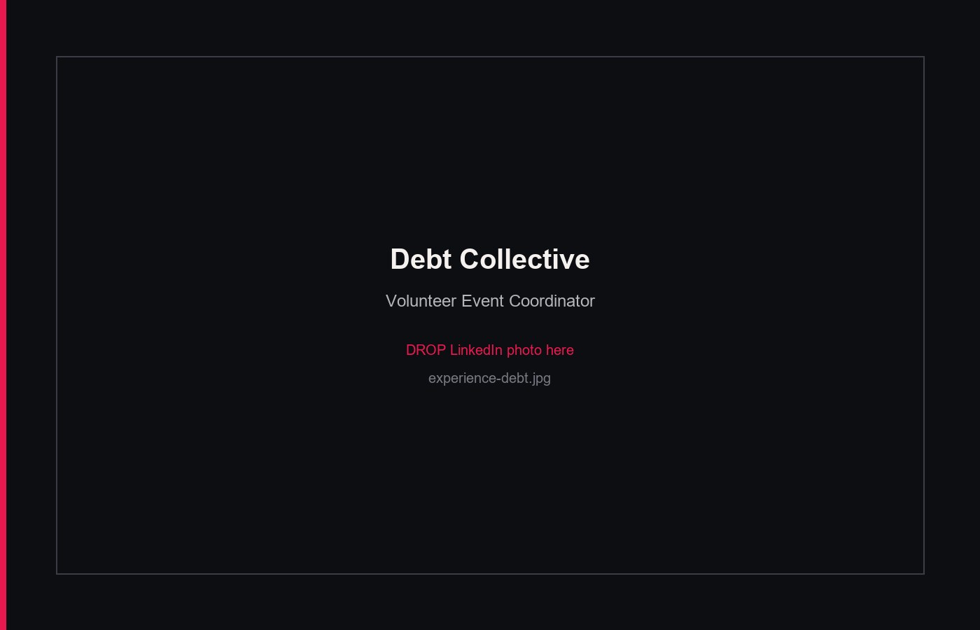 Debt Collective — Volunteer Event Coordinator